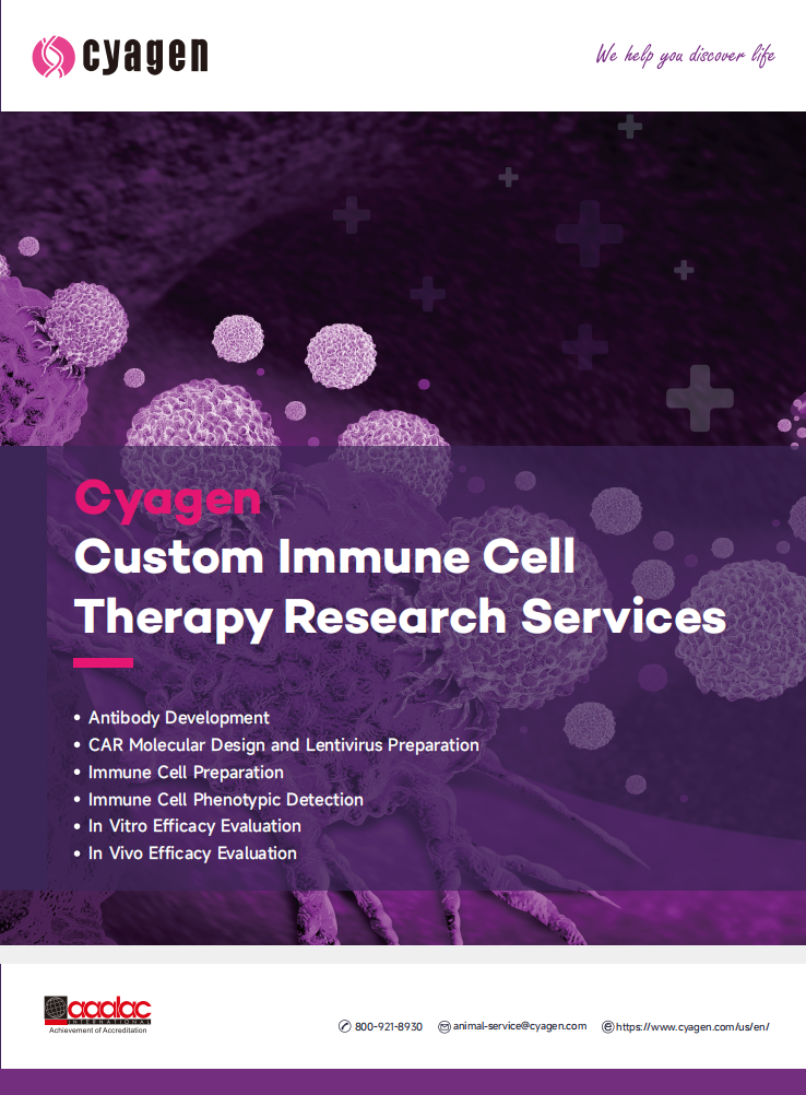 Cyagen Custom Immune Cell Therapy Research Services
